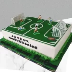 Gâteau d'anniversaire Terrain de football