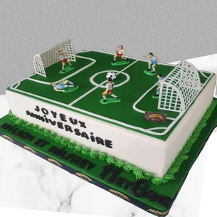 Gâteau d'anniversaire Terrain de football