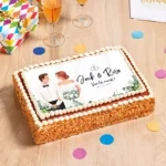 gâteau heureux mariage